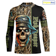 Load image into Gallery viewer, Fish Reaper Camo Customize Name 3D All Over Printed Fishing Shirts, Personalized Gifts NQS212