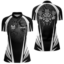 Load image into Gallery viewer, Personalized Black and White Darts Shirts For Women Custom Darts Team Jerseys NQS9489