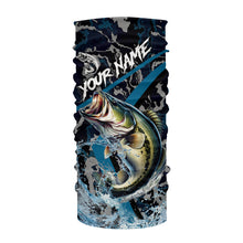 Load image into Gallery viewer, Custom Largemouth Bass Fishing Camo Long Sleeve Fishing Shirts, Personalized Bass Fishing Team Jerseys NQS9677