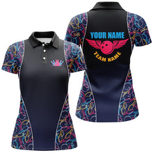 Load image into Gallery viewer, Custom bowling shirt for women – personalized team jersey front view
