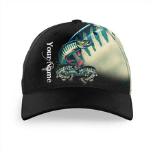 Load image into Gallery viewer, Musky fishing green scale Custom fishing hat Unisex Fishing Baseball Angler hat cap NQS9762