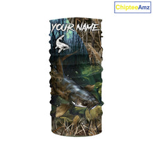 Load image into Gallery viewer, Flathead Catfish Fishing Custom Camouflage long sleeve Fishing Shirt, Personalized Catfish Fishing Gift NQS324