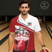Load image into Gallery viewer, Funny Bowling Hawaiian Shirt custom name There is no crying in bowling just lots of swearing NQS11349