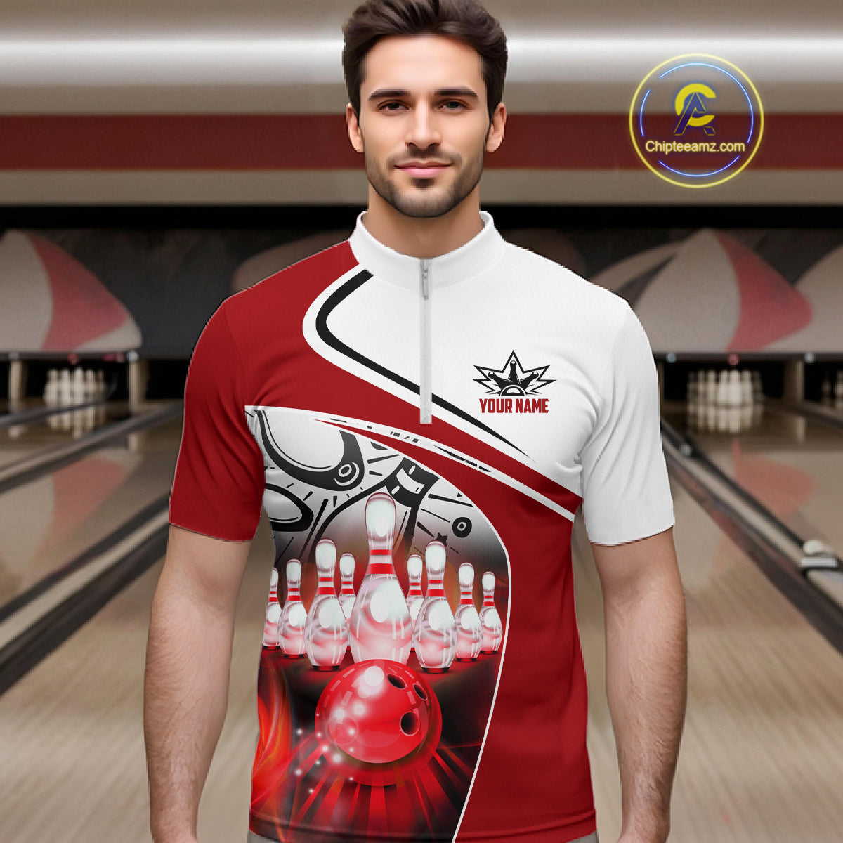Funny Bowling Shirts For Men custom name There is no crying in bowling just lots of swearing NQS11349