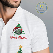 Load image into Gallery viewer, Christmas golf ball clubs Men's polo golf shirts Custom Christmas team golf jerseys NQS10805