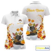 Load image into Gallery viewer, Autumn golf ball clubs Women's polo golf shirts Custom Thanksgiving team golf jerseys NQS10806