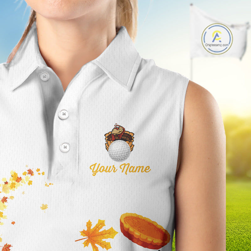 Autumn golf ball clubs Women Sleeveless polo shirts Custom Thanksgiving team golf jerseys NQS10806