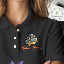 Load image into Gallery viewer, Funny pumpkin golf ball clubs Women's polo golf shirts Custom Halloween team golf jerseys NQS10807