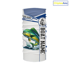 Load image into Gallery viewer, Mahi mahi fishing Customize name and boat name tournament long sleeves fishing shirts NQS1578