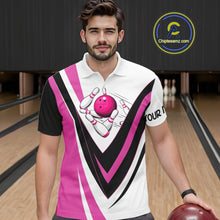 Load image into Gallery viewer, Custom Funny Bowling shirts for men I'm not swearing, I'm using my bowling words Pink bowl shirts NQS11547