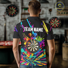 Load image into Gallery viewer, Personalized Colorful Darts Shirt For Men Custom Darts Team Jersey Polo &amp; 1/4 Zip Shirts NQS11374