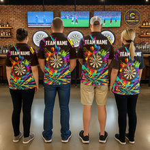 Load image into Gallery viewer, Personalized Colorful Darts Shirt For Men Custom Darts Team Jersey Polo &amp; 1/4 Zip Shirts NQS11374