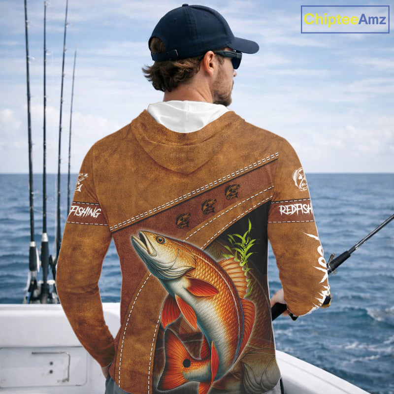 Redfish fishing UV protection custom name fishing shirts, performance shirts for men, women, kid NQS11458