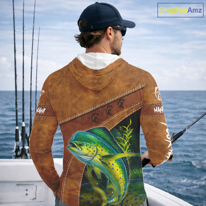 Mahi Mahi fishing UV protection custom name fishing shirts, performance shirts for men, women, kid NQS11459