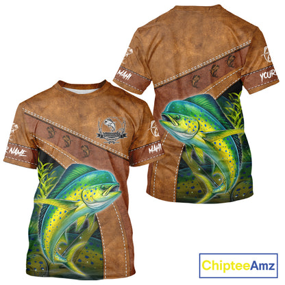 Mahi Mahi fishing UV protection custom name fishing shirts, performance shirts for men, women, kid NQS11459