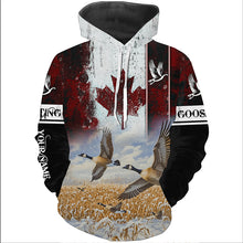 Load image into Gallery viewer, Canada flag Goose hunting Customize 3D All Over Printed Shirts Personalized Waterfowl Hunting gifts NQS851