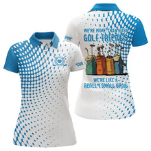 Load image into Gallery viewer, Blue Women Golf Polo Shirts custom we're more than just golf friends we're like a really small gang NQS9250