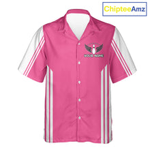 Load image into Gallery viewer, Custom Retro Pink Bowling Button-up Shirts, Team Bowling Hawaiian League jerseys NQS11589