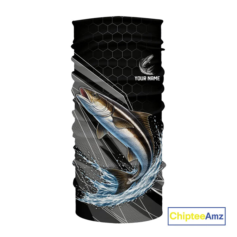 Personalized Black camo Cobia Fishing Jerseys, Cobia Tournament fishing team shirts NQS11380