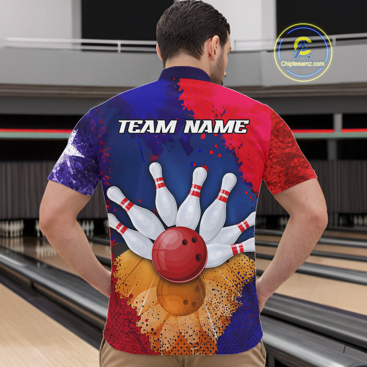 Custom Texas Flag Bowling Polo, 1/4 zip Shirts For Men, Patriotic Texas Bowling Team League Jerseys NQS11626