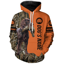 Load image into Gallery viewer, Boykin Spaniel Hunting Dog Customized Name All over printed Shirts for Hunters, Hunting Gifts FSD4084