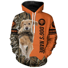 Load image into Gallery viewer, Golden Retriever Hunting Dog Customized Name All over printed Shirts for Hunters, Hunting Gifts FSD4085