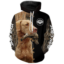 Load image into Gallery viewer, Chesapeake bay Retriever Hunting Dog Custom Name Hoodie Shirt for Hunter FSD4762