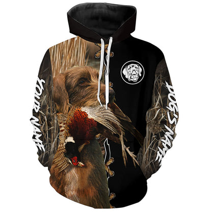 Pudelpointer Hunting Dog Custom Name Hoodie Shirt for Hunter FSD4691