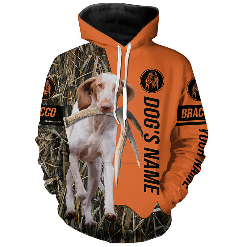 Bracco Italiano Hunting Dog Customized Name all over printed Shirts, Hunting gifts FSD4563