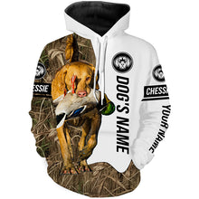 Load image into Gallery viewer, Duck Hunting Dog Chessie Chesapeake Bay Retriever Customize Name Camo Full Printing Shirts FSD3432