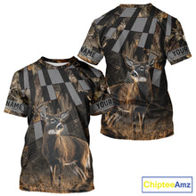 Load image into Gallery viewer, Deer Hunter Camo Hunting Hoodie For Men – Realistic Buck Design NHT334