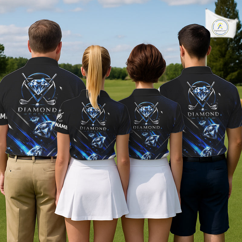 Funny Womens Diamond Golf Polo Shirt –  Performance Golf Shirt, Golf Top NHT878