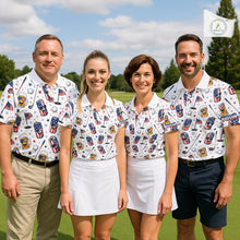 Load image into Gallery viewer, Custom Patriotic Mens Golf Polo Shirt With Beer Print – Personalized USA Golf Team Polo NHT1066