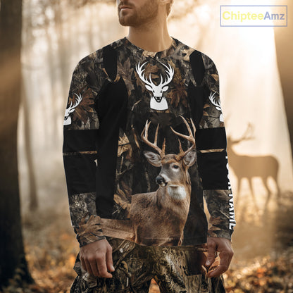 Deer Hunting With Full All Over 3D For Deer Hunters, Personalized US Flag Camouflage NHT362