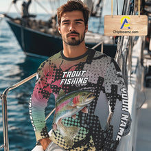 Load image into Gallery viewer, Rainbow Trout Fishing Shirt Pink Camo Custom Name, Rainbow Trout Fishing Team Jerseys NHT477