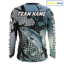 Load image into Gallery viewer, Chinook Salmon Fishing Shirt Gray Camo Custom Name, Chinook Salmon Fishing Team Jerseys NHT478
