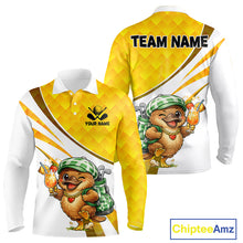 Load image into Gallery viewer, Funny Platypus Golf Polo Shirt For Men, Golf Course Summer Outfit, Sporty Animal Golf Gift NHT573