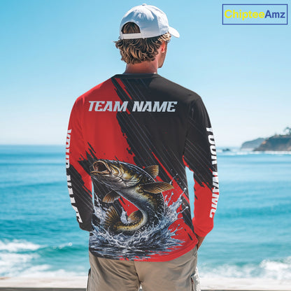 Catfish Fishing Long Sleeve Tournament Shirts, Personalized Catfish Fishing Jerseys NHT589