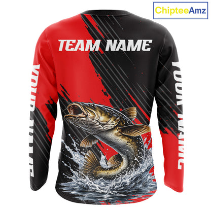Catfish Fishing Long Sleeve Tournament Shirts, Personalized Catfish Fishing Jerseys NHT589