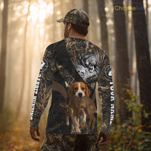 Load image into Gallery viewer, Personalized Rabbit Hunting Beagle Dog Camouflage Custom Name 3D Shirts, Rabbit Hunting Gifts NHT326