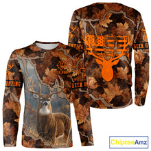 Load image into Gallery viewer, Whitetail Deer Hunting Shirt-Personalized US Flag Camouflage, Best Gifts for Deer Hunters NHT71