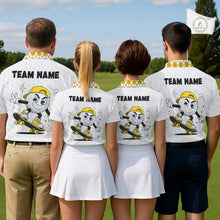 Load image into Gallery viewer, Mens Golf Polo Shirt Argyle Pattern Golf Shirts For Mens Funny Golf Ball Shirtgifts|Yellow NHT864