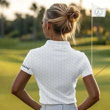 Load image into Gallery viewer, Florida Flag Personalized Golf Pattern Ball Polo Shirts Patriotic Golf Shirts For Womens NHT675