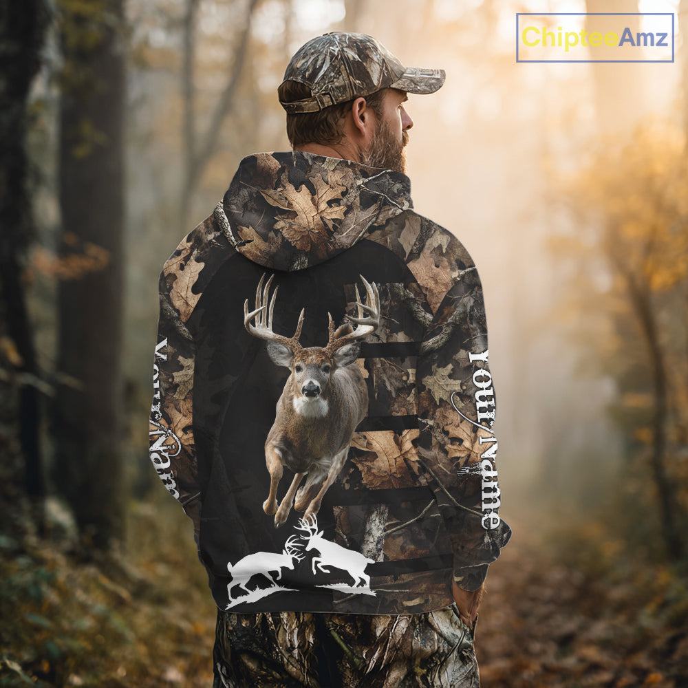 Whitetail Deer Hunting 3D All Over Printed Hoodie, Sweatshirt Hunting for Deer Hunter NHT338