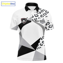 Load image into Gallery viewer, Geometric Leopard Fusion Performance Mens Golf Polo Shirt, Golf Gift For Men NHT722