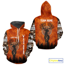 Load image into Gallery viewer, Deer Hunting Season Shirt DNA Tree Design Camo Big Game Hunting Gift, Hunting Clothes For Men NHT45