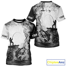 Load image into Gallery viewer, Bass Fishing T - Shirt Fisherman DNA Performance Apparel 