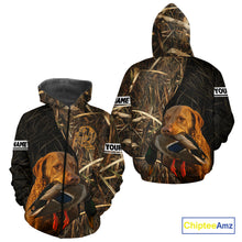 Load image into Gallery viewer, Chesapeake Bay Retriever Duck Hunting Dog Waterfowl Camo Full Printing Shirts, Hunting Gift NHT176