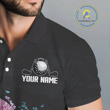 Load image into Gallery viewer, Custom Name Tropical Print Polo Shirt – Stylish Animal Print Golf Polo For Men NHT856