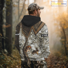 Load image into Gallery viewer, Beagle Dog Chasing the Rabbit Camo Custom Name Shirts, Rabbit Hunting Gifts NHT283